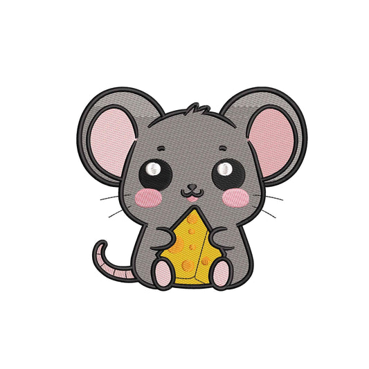 Cute little mouse embroidery designs for machine - 01042407