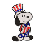 Snoopy as Uncle Sam Embroidery Design - 010506