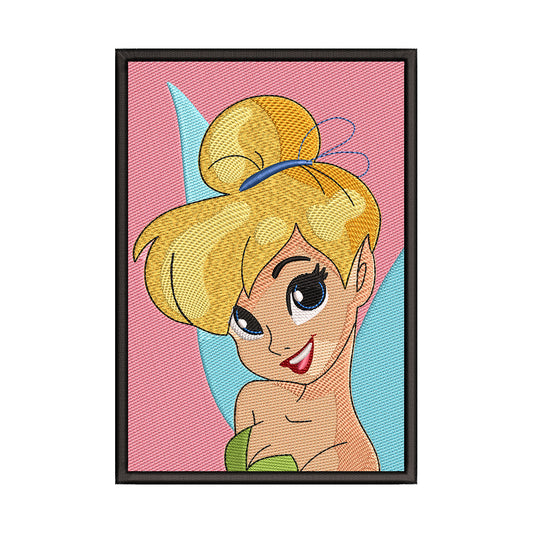 Sassy Tinker Bell Portrait Embroidery Design - 010516