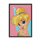 Sassy Tinker Bell Portrait Embroidery Design - 010516