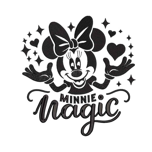 Polka Dot Mouse magic embroidery designs for machine - 010903