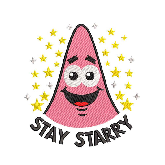 Pink Sea Star embroidery designs for machine - 010908