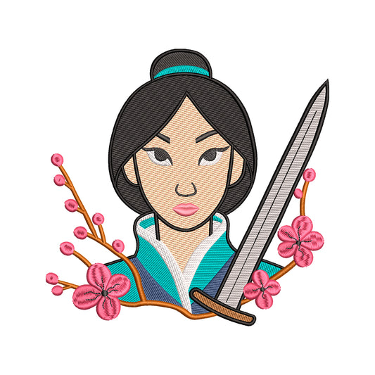 Mulan embroidery designs for machine - 010921