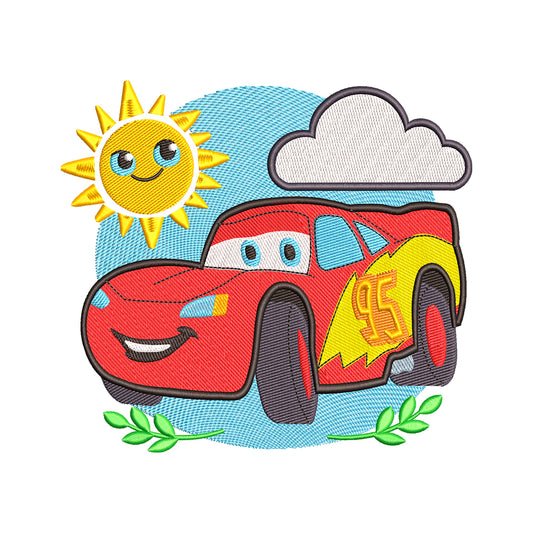 Lightning Mcqueen embroidery designs for machine - 010926