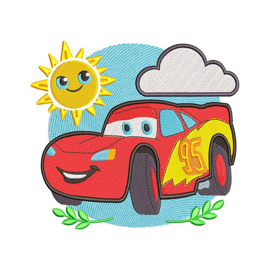 Lightning Mcqueen embroidery designs for machine - 010926