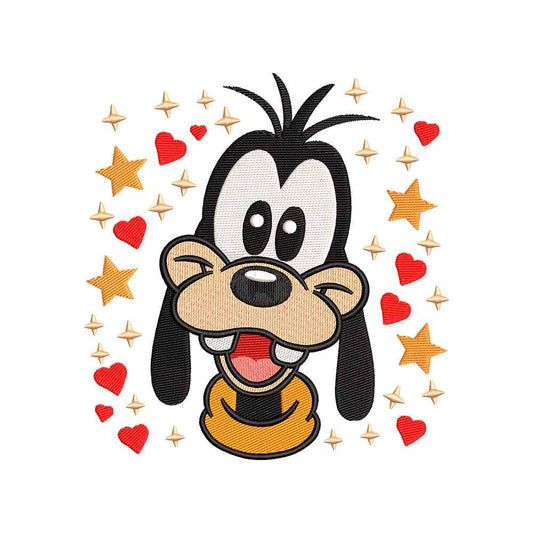 Tall Silly Dog embroidery designs for machine - 011025