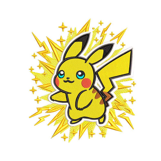 Yellow Electric Monster embroidery designs for machine - 011028