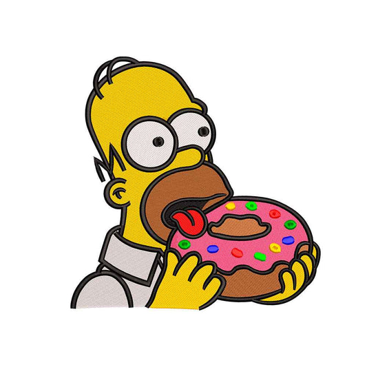 Donut Loving Dad embroidery designs for machine - 011031