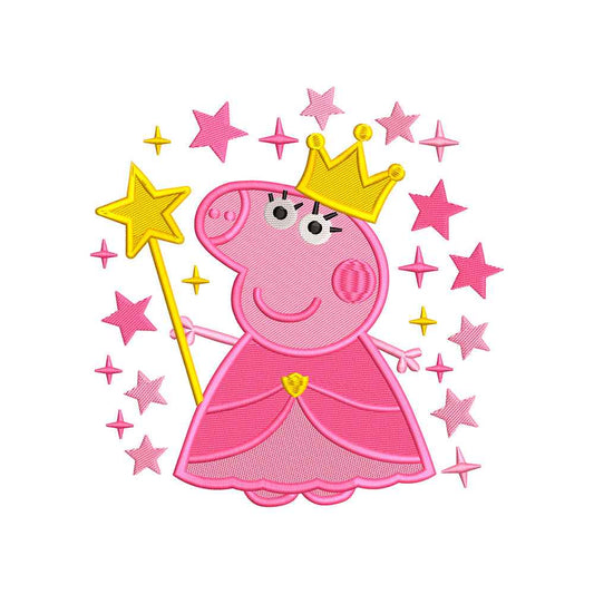 Machine Embroidery designs Pink Cute Pig - 011040