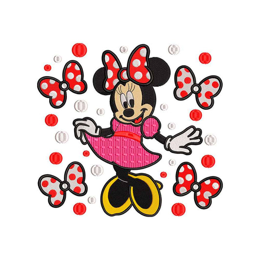 Polka Dot Mouse embroidery designs for machine - 011047