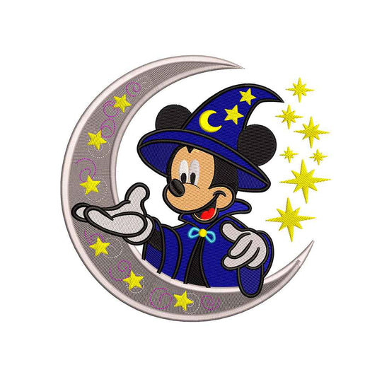 Wizard Classic Cartoon Mouse embroidery designs for machine - 011053