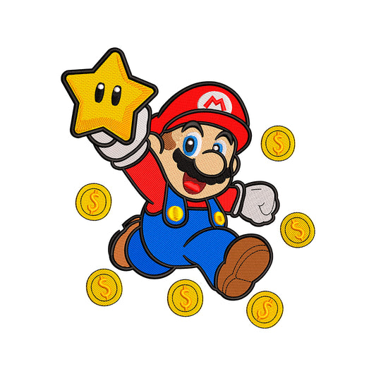Mario embroidery designs for machine - 011057