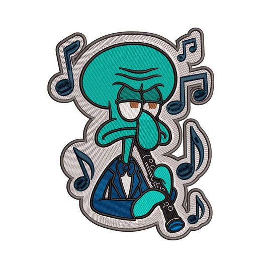 Machine embroidery designs Grumpy Octopus - 011061