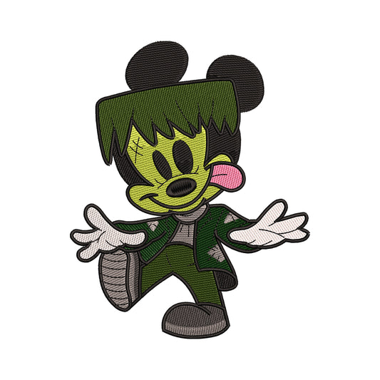 Frankenstein Mickey Mouse Embroidery Design - 02060127