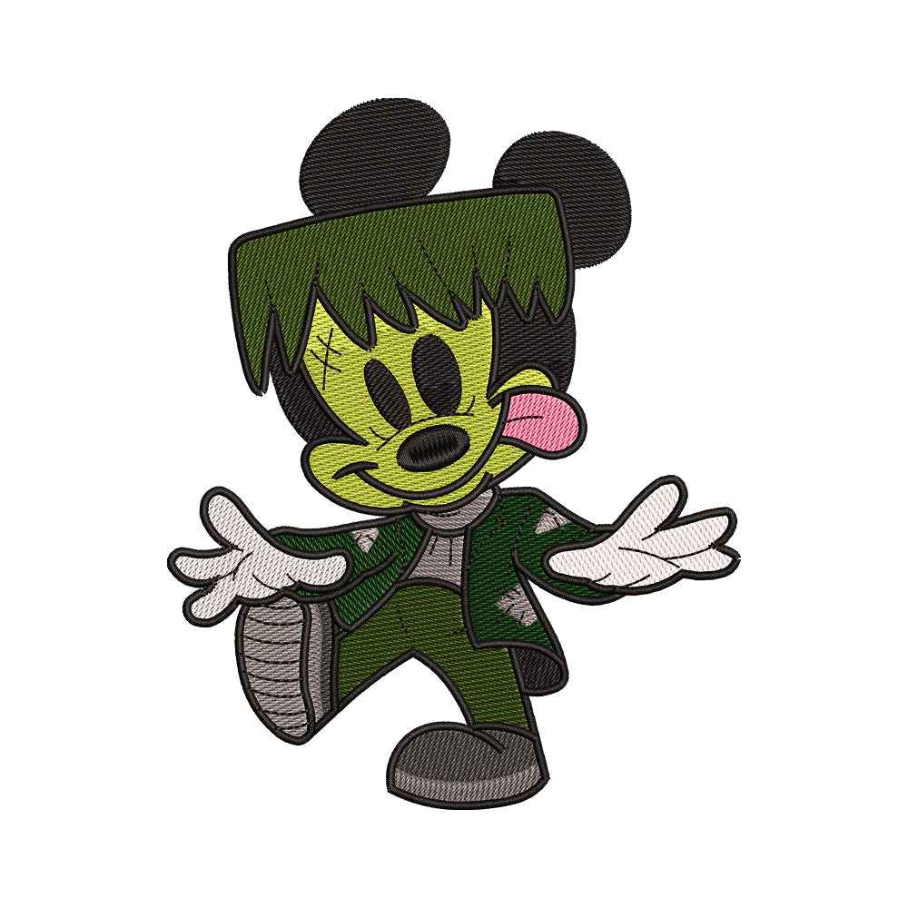 Frankenstein Classic Cartoon Mouse Embroidery Design - 02060127