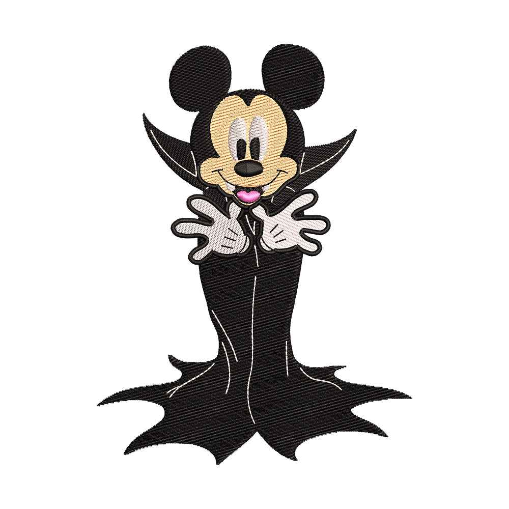 Vampire Classic Cartoon Mouse Embroidery Design - 02060133