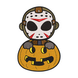 Chibi Jason Voorhees with Pumpkin Embroidery Design - 02060152