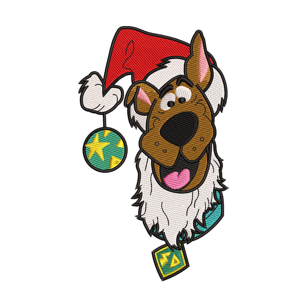 Santa Scooby-Doo Embroidery Design - 02060154