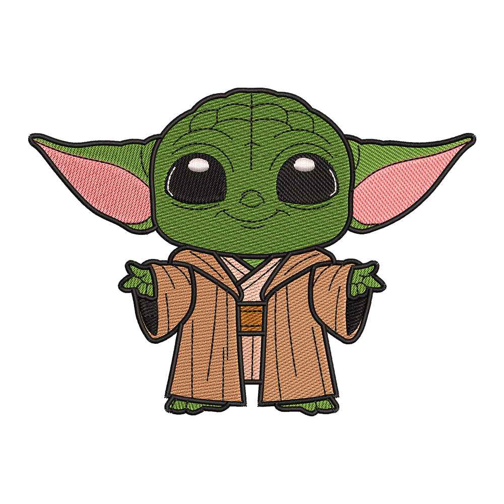 Cute Green Alien (Cute Green Alien) Embroidery Design - 02060187
