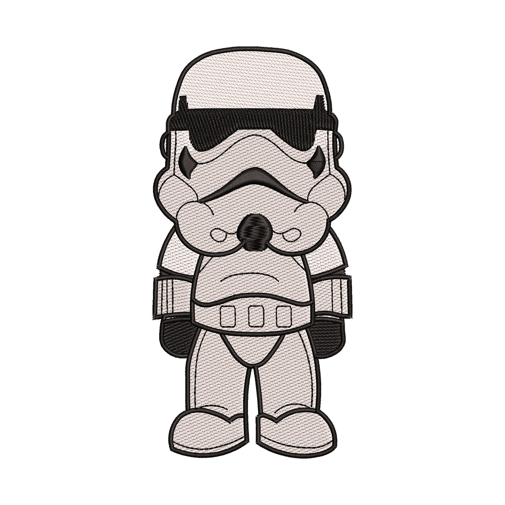 Chibi Stormtrooper Embroidery Design - 02060188