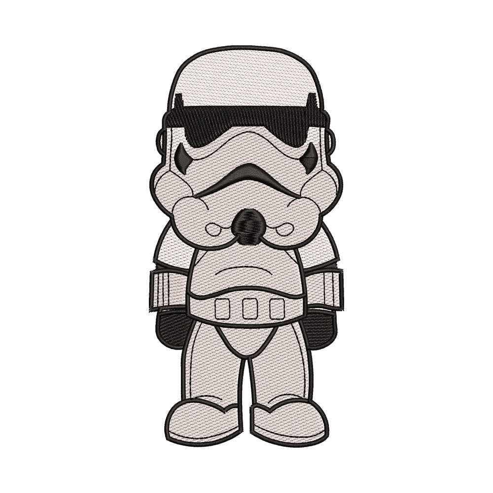 Chibi Stormtrooper Embroidery Design - 02060188