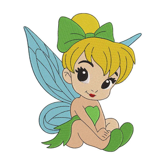 Chibi Fairy Princess Embroidery Design - 02060198