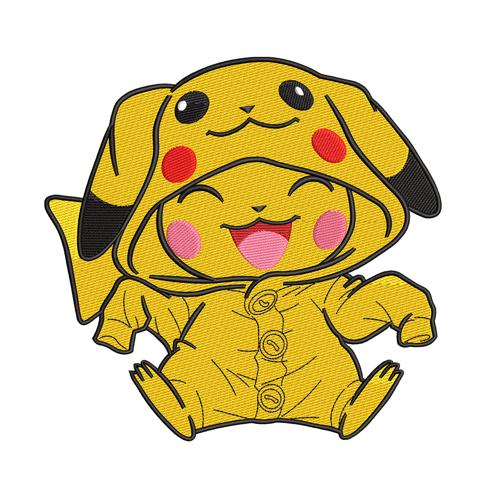 Pikachu embroidery designs for machine - 0212101