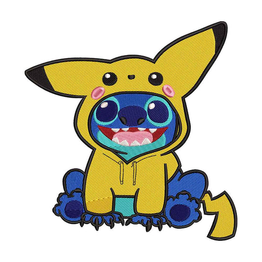 Blue Alien Pet embroidery designs for machine - 0212103