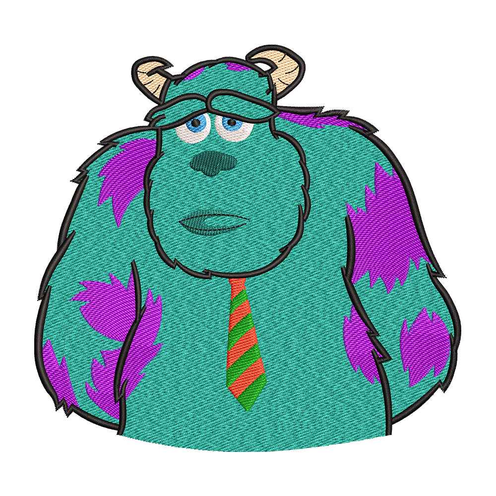 Sulley embroidery designs for machine - 0212112