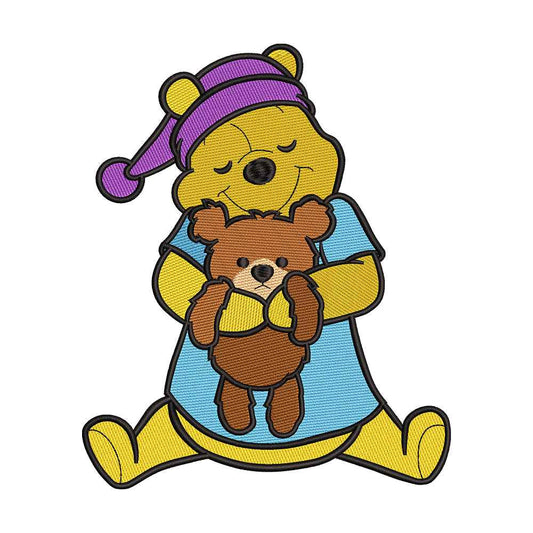 Cute Yellow Bear embroidery designs for machine - 0212117
