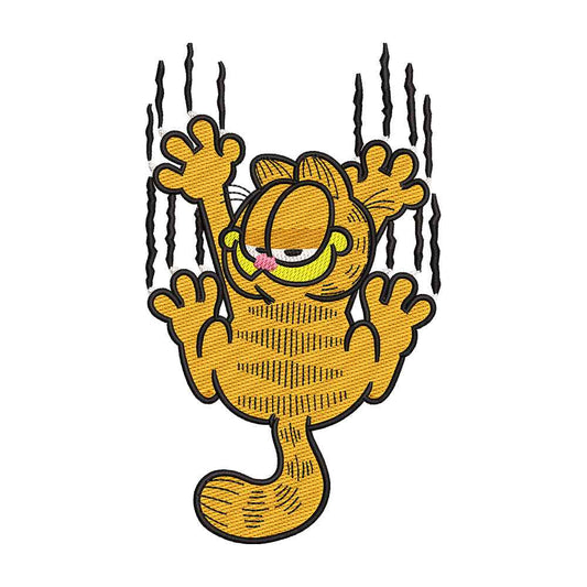 Orange Lasagna Cat embroidery designs for machine - 0212119