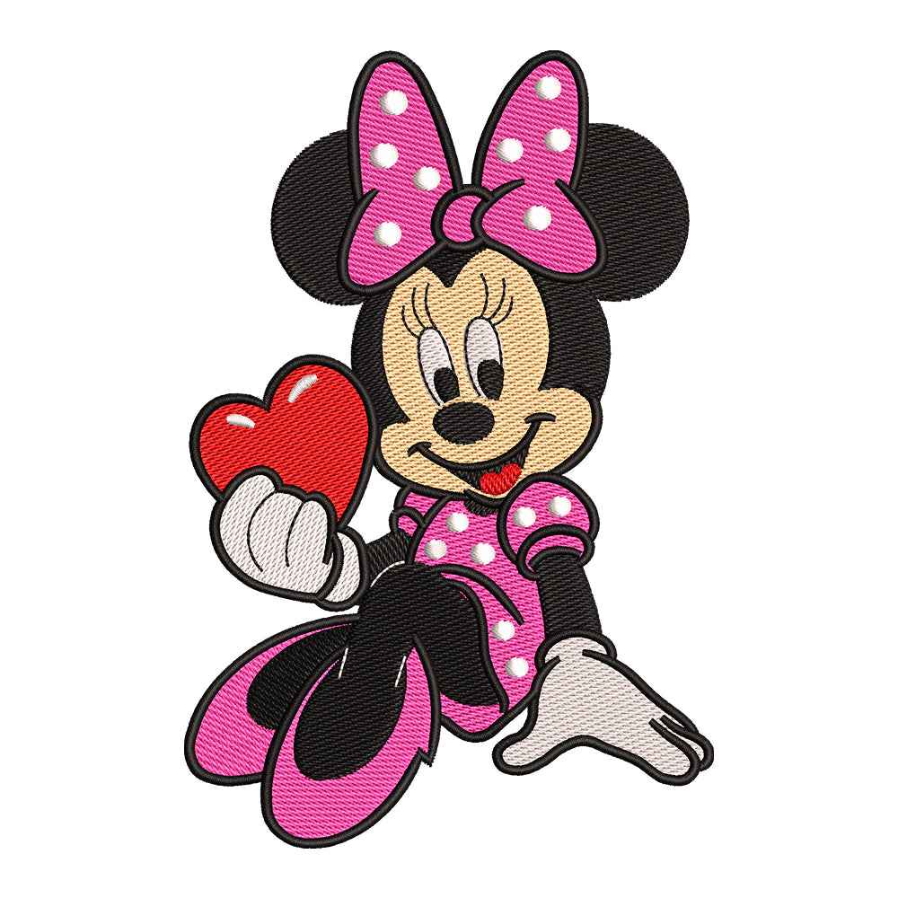 Polka Dot Mouse embroidery designs for machine - 0212133