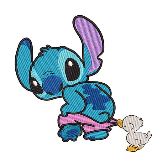 Blue Alien Pet embroidery designs for machine - 0212134