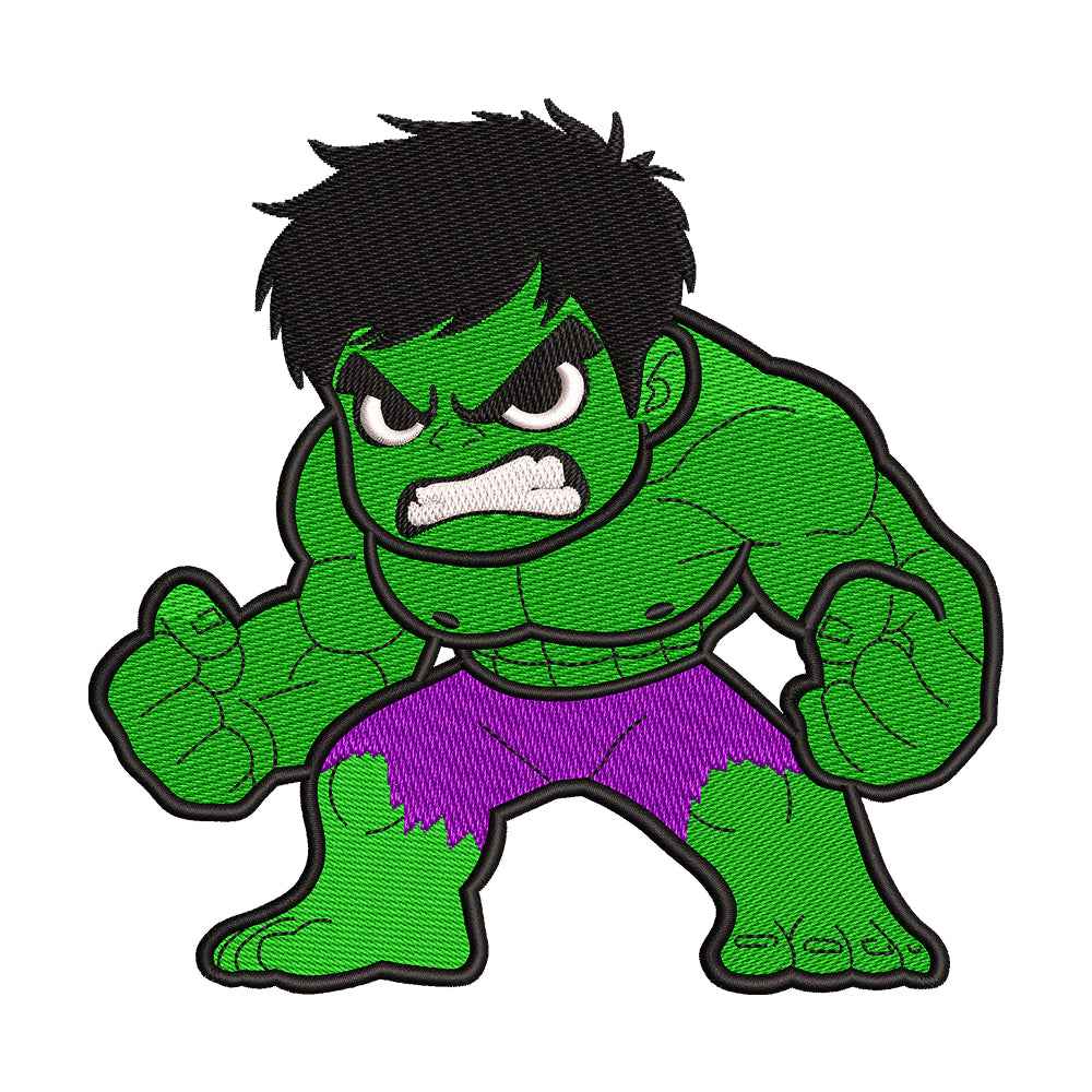 Green Giant Superhero embroidery designs for machine - 0212141