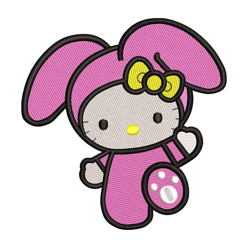 Cute White Cat embroidery designs for machine - 0212146