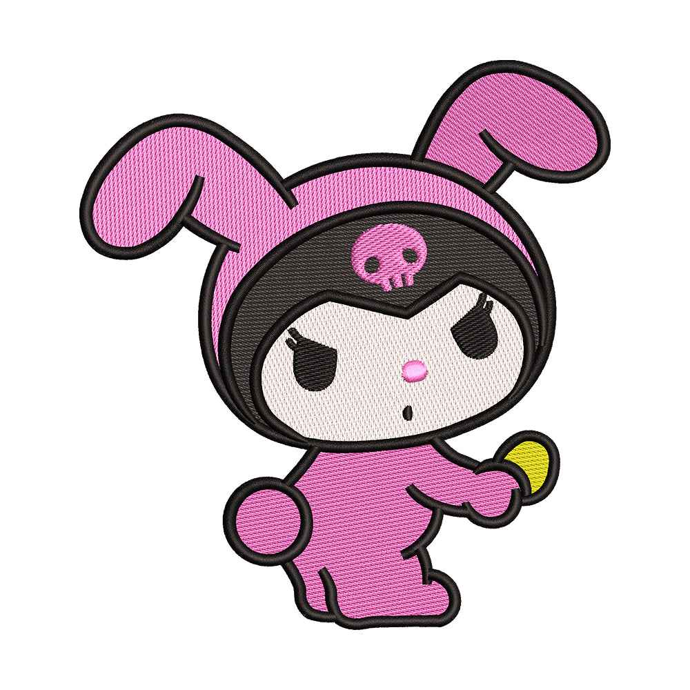 Mischievous Rabbit embroidery designs for machine - 0212147