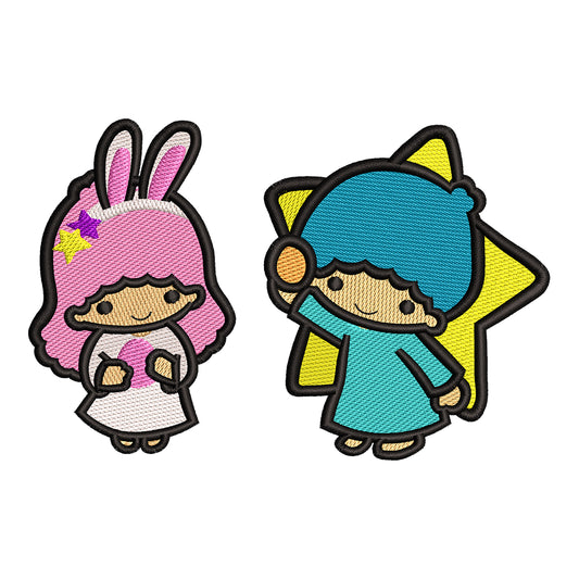 Little Twin Stars embroidery designs for machine - 0212151