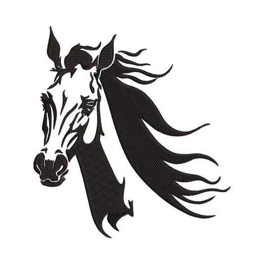 Windswept Horse embroidery designs for machine - 0212152