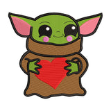 Grogu embroidery designs for machine - 0212159