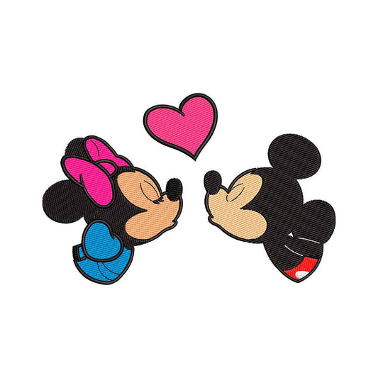 Polka Dot Mouse and Classic Cartoon Mouse embroidery designs Valentine's day - 021216
