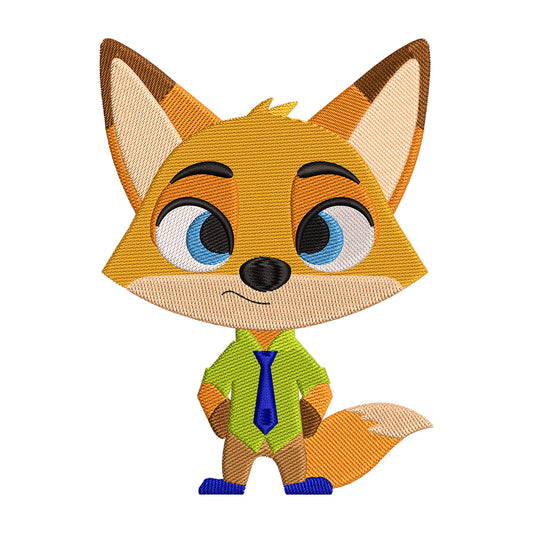 Nick Wilde embroidery designs for machine - 0212185