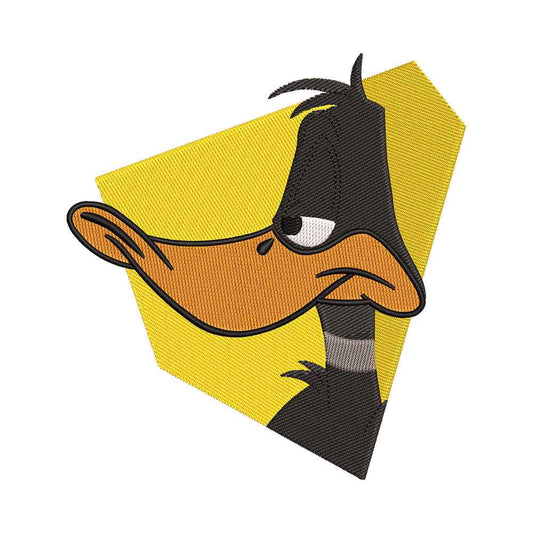 Black Angry Duck embroidery designs for machine - 0212192