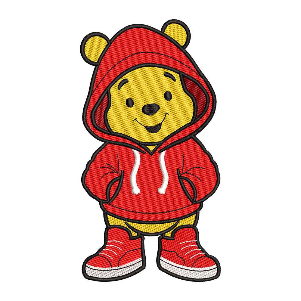 Cute Yellow Bear embroidery designs for machine - 0212193
