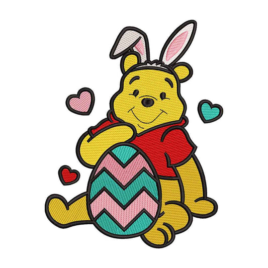 Cute Yellow Bear embroidery designs for machine - 0212195