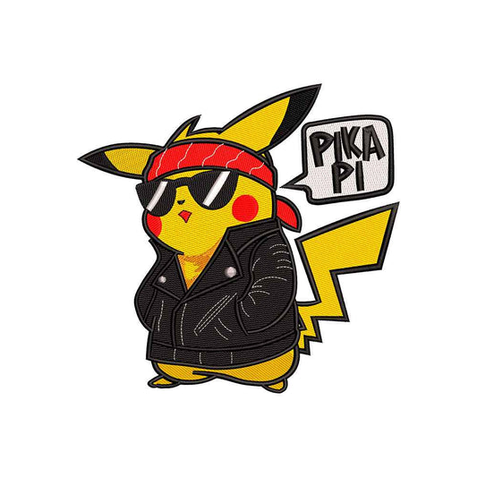 Pikapi Yellow Electric Monster embroidery designs for machine - 021222