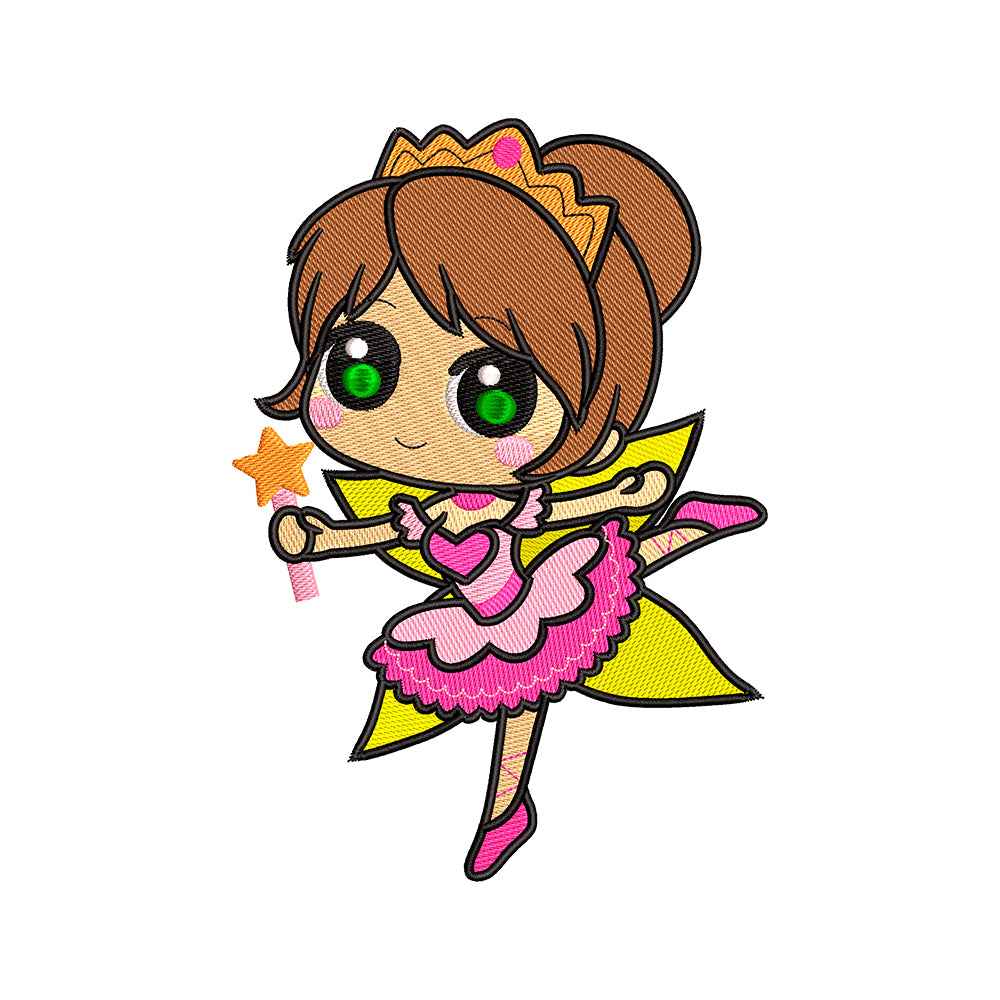 Cute fairy embroidery design for machine - 021245