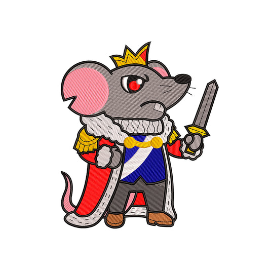 Rat king embroidery designs for machine - 021248
