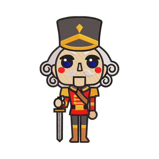 Nutcracker embroidery deigns for machine - 021249