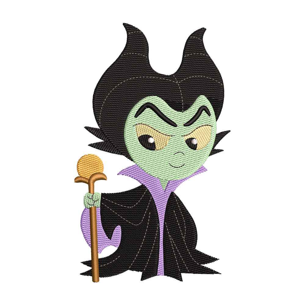 Maleficent embroidery designs for machine - 021254