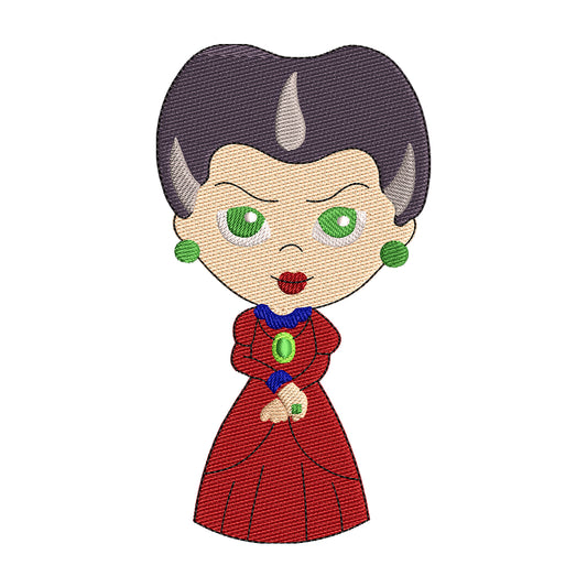 Lady Tremaine embroidery designs for machine - 021255